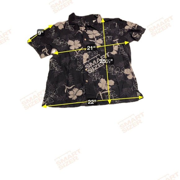 Batik Bay Hawaiian Silk Shirt, Men's Medium Floral Button Up, Tropical Vacation - Picture 4 of 8